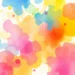 Minimal Abstracts - Watercolor splash background in vibrant rainbow colors, soft edges and dreamy texture