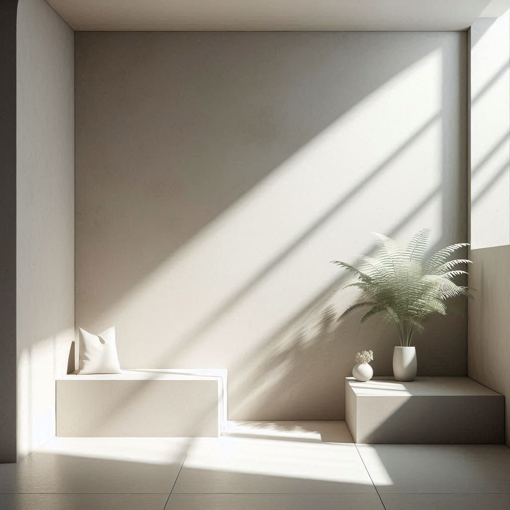 A quiet uncluttered corner representing stillness and pause